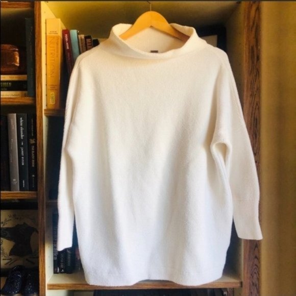 Free People Cream Oversized Ottoman Sweater - Picture 2 of 8